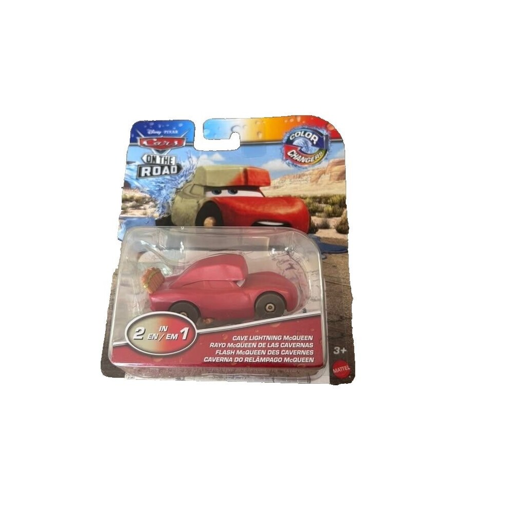 Disney Pixar Lightning Mcqueen Cars On The Road Cave Color Changers Toy New